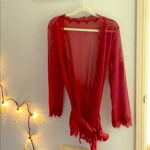 Burgundy fashion nova lingerie cover